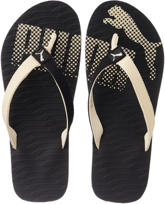 

Puma Flip Flops, Black and creampuff