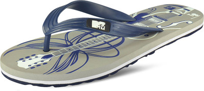 

MTV Flip Flops, Grey and navy
