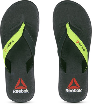 

REEBOK ADVENTURE FLIP Slippers, Gravel/neon yellow/blk