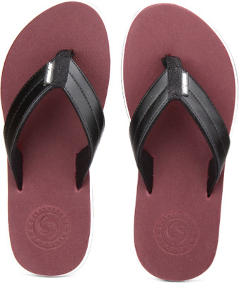 

Sole Threads Swoosh Flip Flops, Maroon black