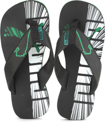 

Puma Boys & Girls Slipper Flip Flop, Black-amazon-white