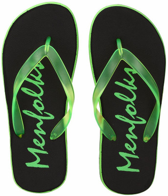 

Menfolks Flip Flops, Green::black
