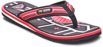 

Adda Omega-04 Slippers, Black::red