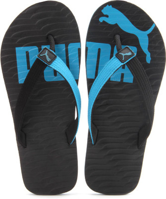 

Puma Miami Valueline II DP Flip Flops, Black-electric blue lemonade