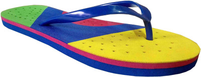 

Unispeed Multi Color Dotted Slippers, Blue