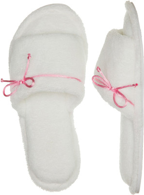 

Dearfoams Fur Flip Flops, White