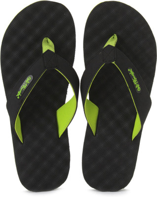 

Sole Threads Accu-Reef Flip Flops, Black;lime