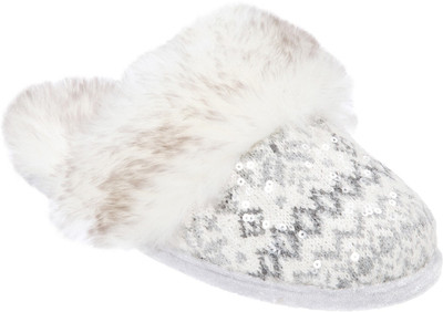 Dearfoams Flip Flops, White