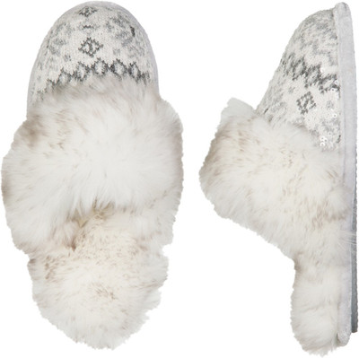 

Dearfoams Women White Flats