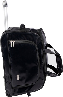 

Pragmus Duffel Bag With Trolley Small Travel Bag - Medium(Black)