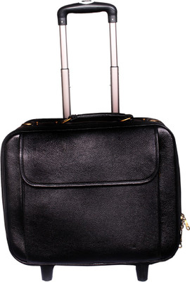 Leather World Trendy Small Travel Bag - Large(Black)