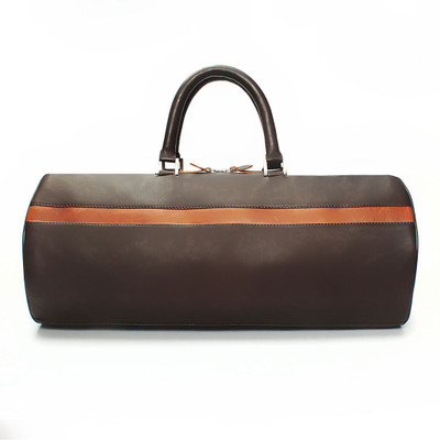 

Brune Leather Small Travel Bag - Free Size(Brown)