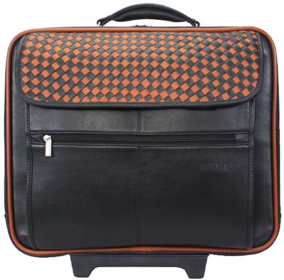 

Brune Weaving Leather Small Travel Bag - Free Size(Black)