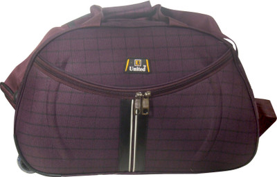

United Checks Trolley PRP Small Travel Bag - Medium(Purple)