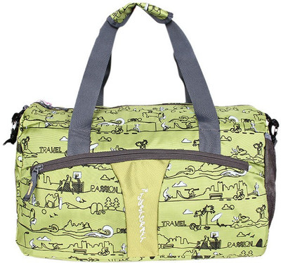 

Justcraft Olive Printed Small Travel Bag(Green)