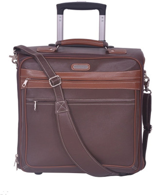 

Justanned Stylish Trolley Small Travel Bag(Brown, Tan)