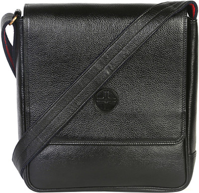 

JL Collections Leather Small Travel Bag - Small(Black)