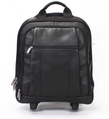 

Brune Luggage Trolley Backpack Small Travel Bag - Small(Black)