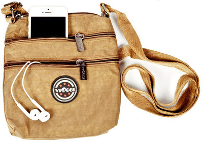 

Pack My Bag Sling Small Travel Bag(Brown)