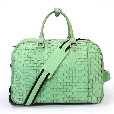 Brune Leather Small Travel Bag - Free Size(Green)