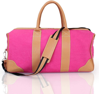 

Brune Canvas Gym Duffle Bag for Men Small Travel Bag - Small(Pink)