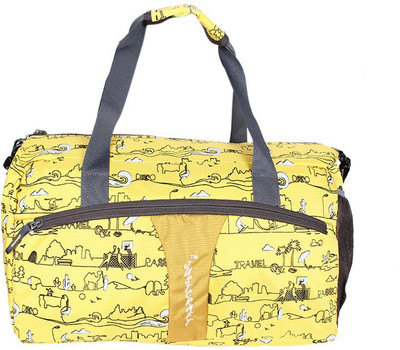 

Justcraft Olive Printed Small Travel Bag(Yellow)