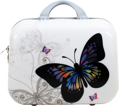 

Styler White Butterfly Print Small Travel Bag - Medium(White)