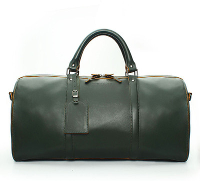 

Brune Forest Leather Small Travel Bag - Free Size(Green)