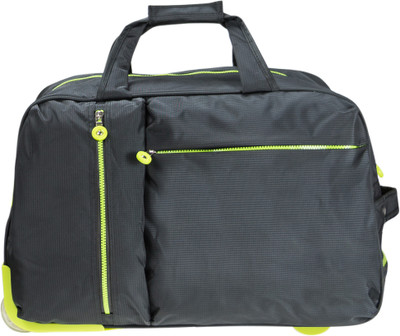 

ANNI CREATIONS Checkered Small Travel Bag - Large(Black)