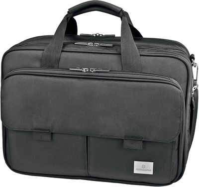 

Victorinox Werks Professional Executive 17 Expandable Laptop Case With Tablet Or eReader Pocket Small Travel Bag(Black)