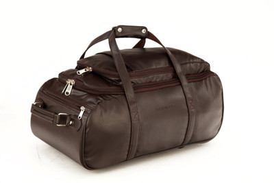 

Mboss Multi Use Faux leather Unisex Brown Small Travel Bag - Medium(Brown)