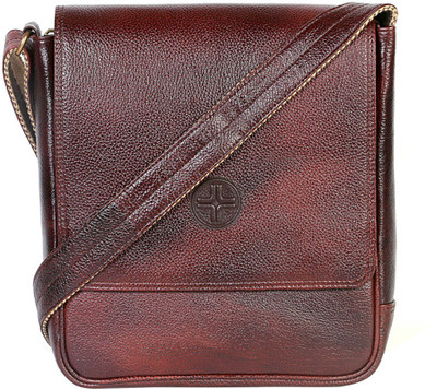 

JL Collections Leather Small Travel Bag - Small(Brown)