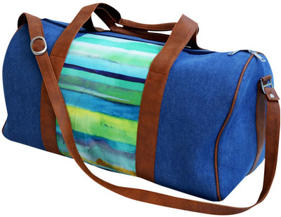 

Shor Sharaba Green Strip Small Travel Bag(Multicolor)