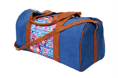 

Shor Sharaba Denim Flower Small Travel Bag(Multicolor)