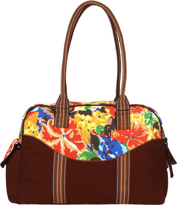 

Anekaant Florid Small Travel Bag(Brown)