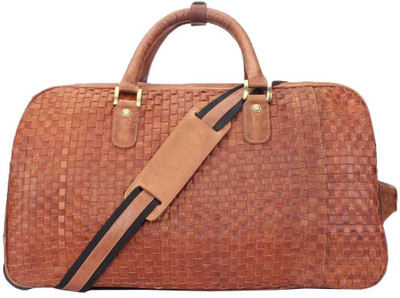 Brune Leather Small Travel Bag - Free Size(Tan)