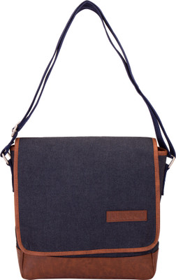 

Aekyam Cross Body Small Travel Bag(Blue, Brown)