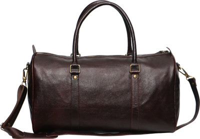 

C Comfort Genuine Leather 18 Inch Small Travel Bag(Brown)