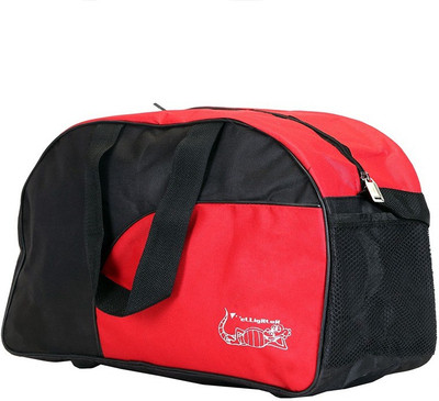 

Elligator 22 inch/56 cm Polyester travel DuffleBag Travel Duffel Bag(Red, Black), Black;red