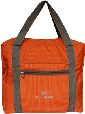 

DIZIONARIO Folding Flight Cabin Size Compliant Expandable Small Travel Bag - Medium(Orange)