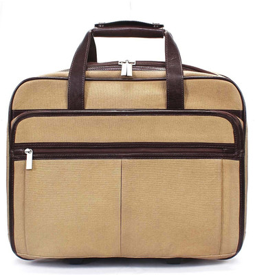 

Brune Luggage Trolley Portfolio Small Travel Bag - Small(Khaki)