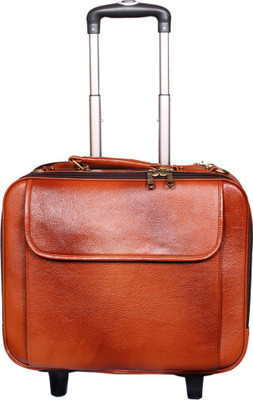 

Leather World Trendy Small Travel Bag - Large(Tan)