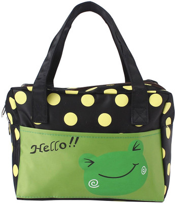 

EZ Life Black Dots Green Frog (Small) Small Travel Bag(Green)