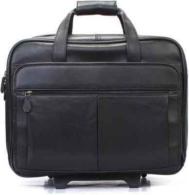 

Brune Luggage Trolley Portfolio Small Travel Bag - Small(Black)