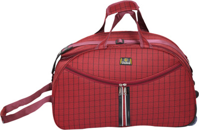 United Bags Spacious Carry Small Travel Bag - Medium(Red)