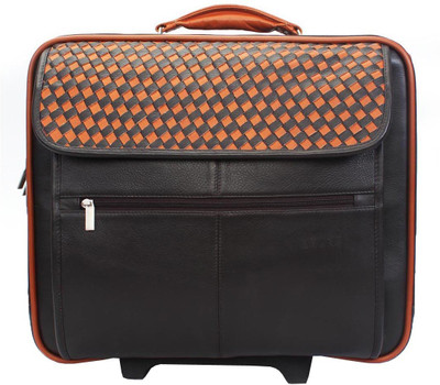 

Brune Weaving Leather Small Travel Bag - Free Size(Brown)