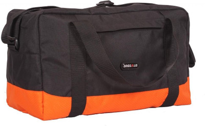 

Bags R Us Trendy Small Travel Bag(Orange, Black), Black;orange