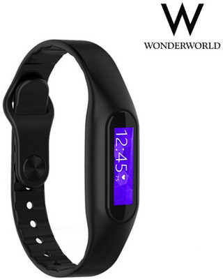 

Wonder World ™ E-06 Fitness Tracker Bracelet 4.0 Heart Rate Monitor(Black Strap Regular)