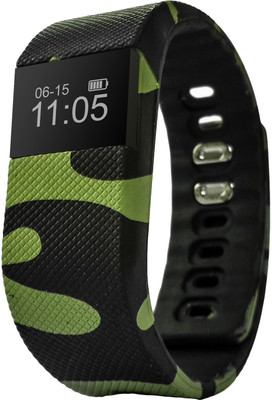 

fbandz Mil64 Fitness Smart Band(Green, Black Strap, Size, Black;green