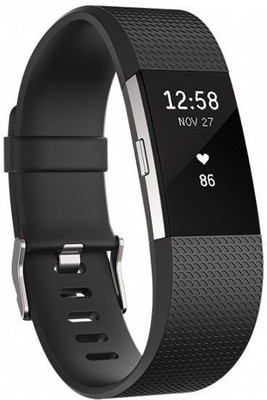 Fitbit Charge 2 Large(Black Strap, Size : Large)